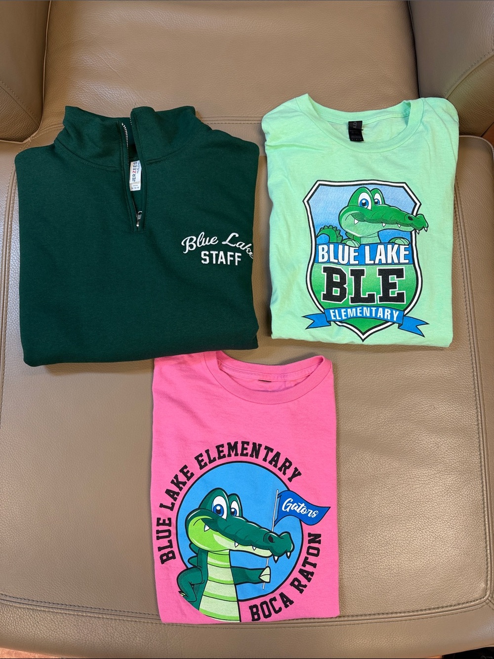 Blue Lake Elementary School Shirts Sweatshirt & Tees - Set of 3 Med& Small